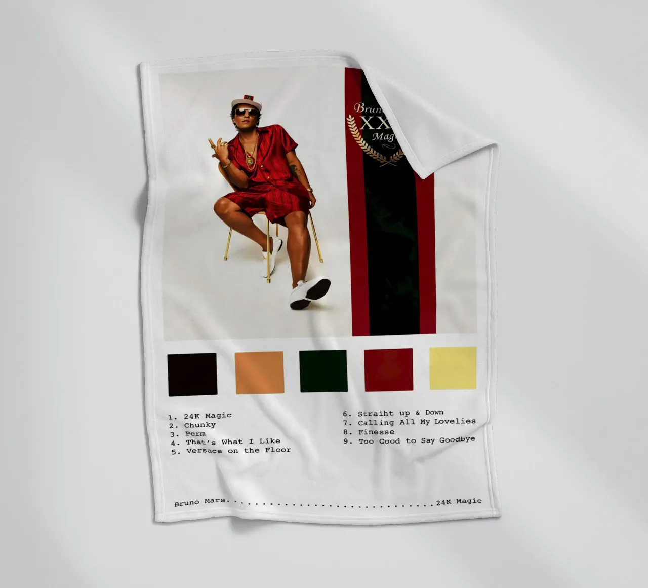 Bruno Mars 24 Magic coperta in pile da Roronoa7