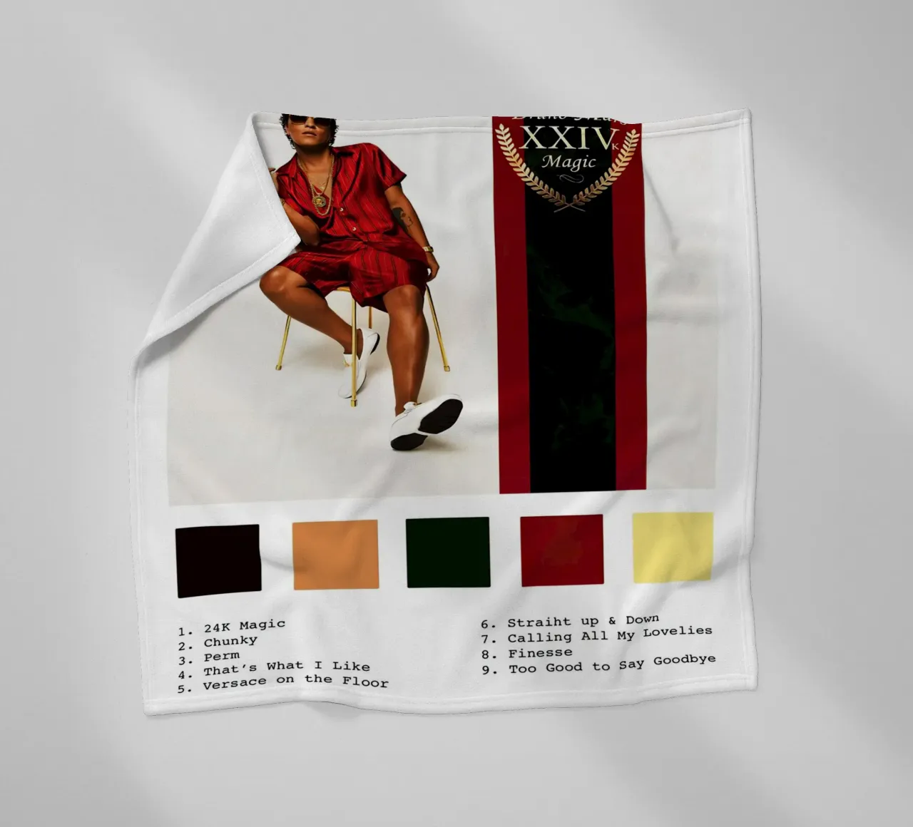 Bruno Mars 24 Magic coperta in pile da Roronoa7