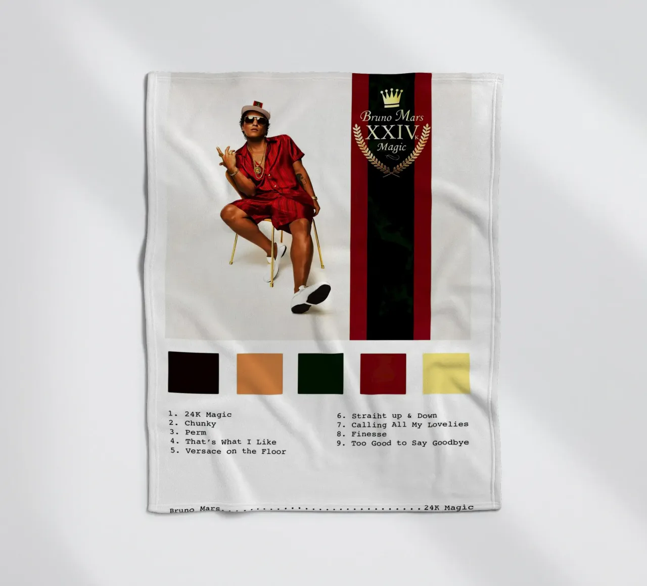 Bruno Mars 24 Magic coperta in pile da Roronoa7
