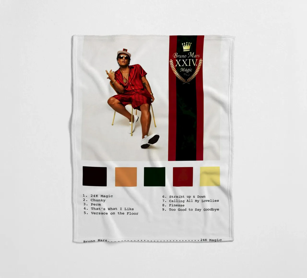 Bruno Mars 24 Magic coperta in pile da Roronoa7