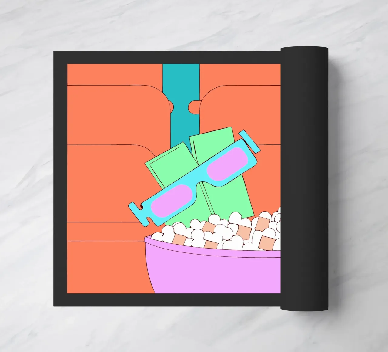 Popcorn doormat by OUR SHOP