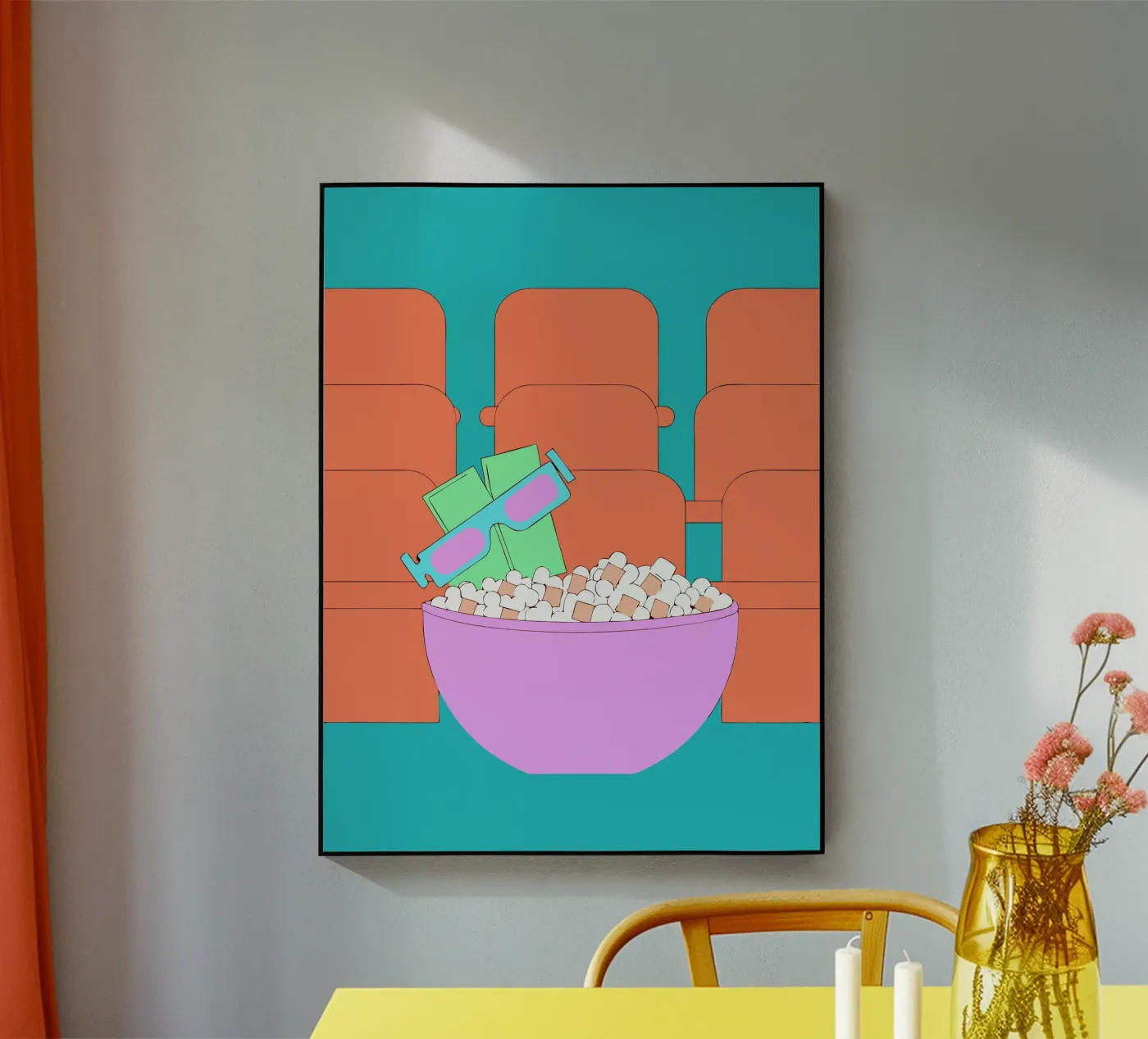 Popcorn acrylic glass by OUR SHOP