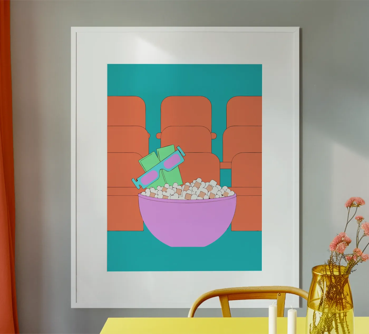 Popcorn poster da OUR SHOP