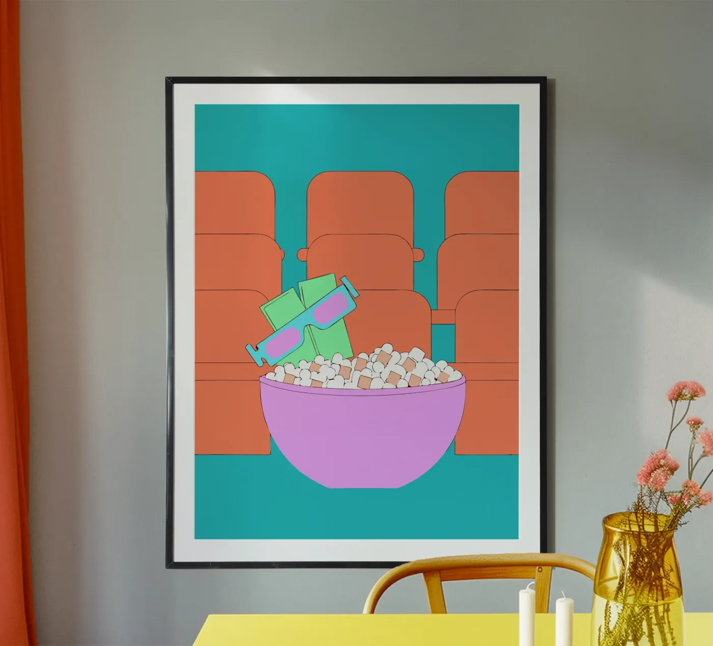 Popcorn poster da OUR SHOP