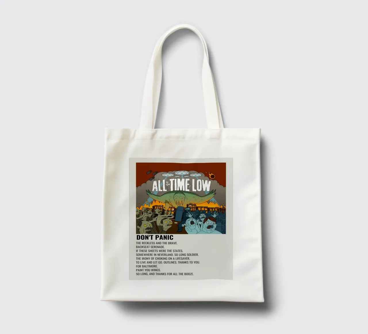 All Time Low Don't Panic borsa in juta da Roronoa7