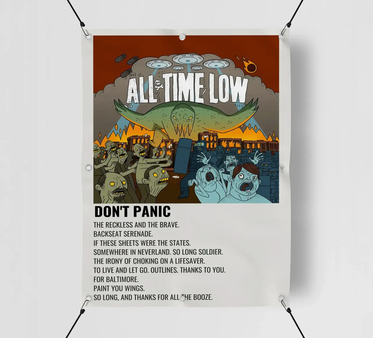 All Time Low Don't Panic telo in pvc da Roronoa7
