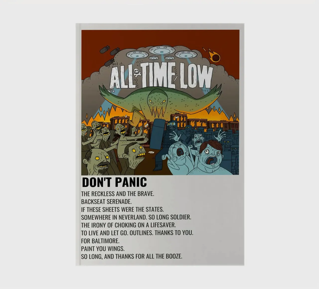 All Time Low Don't Panic notebook by Roronoa7