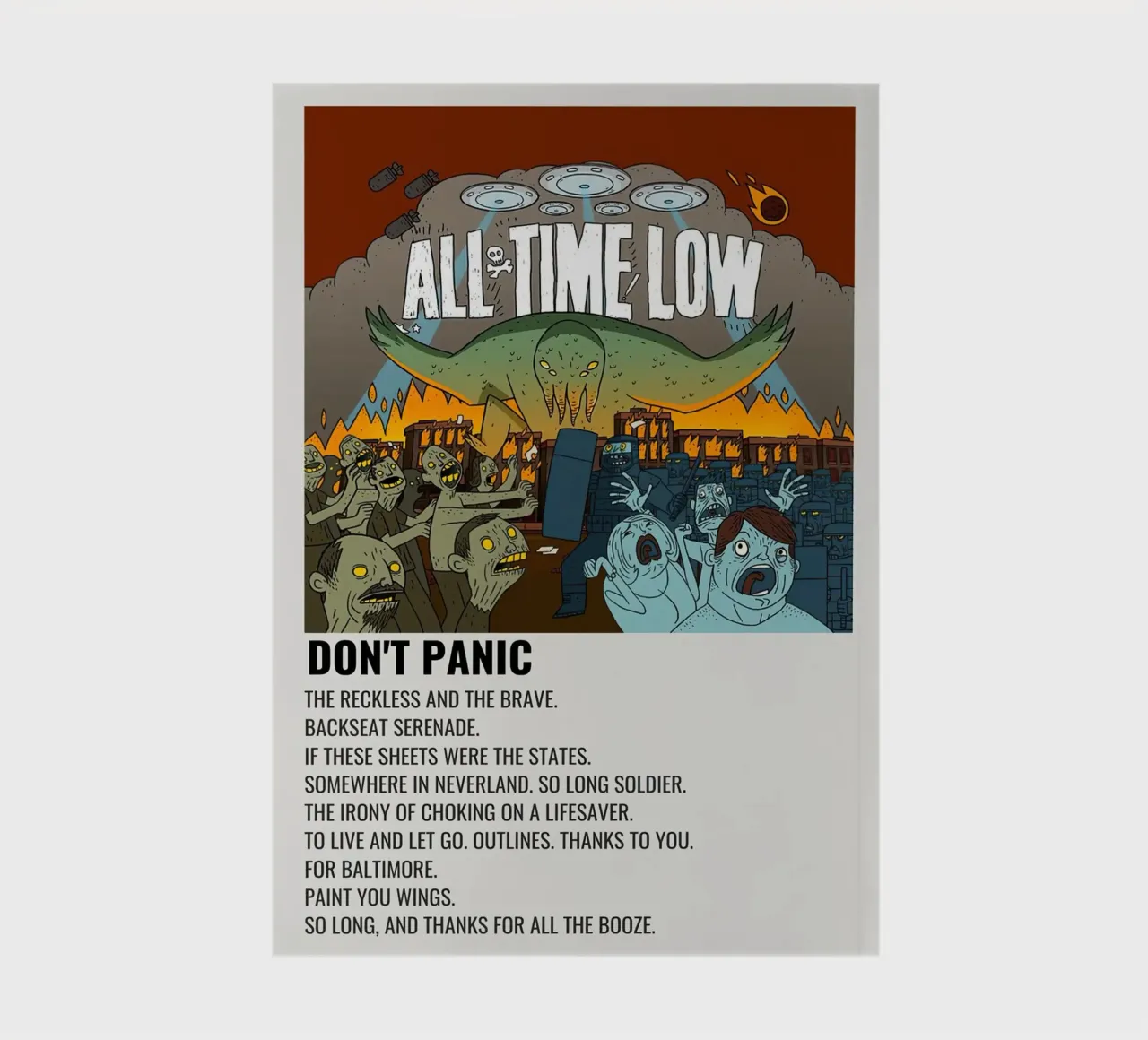 All Time Low Don't Panic notebook by Roronoa7
