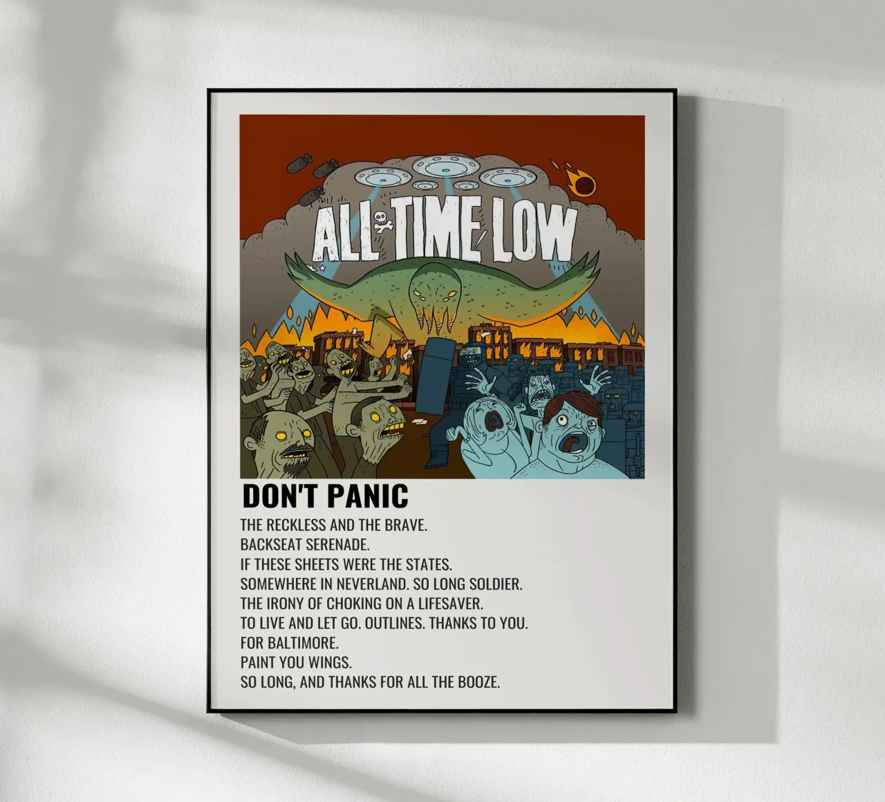 All Time Low Don't Panic plexiglass da Roronoa7