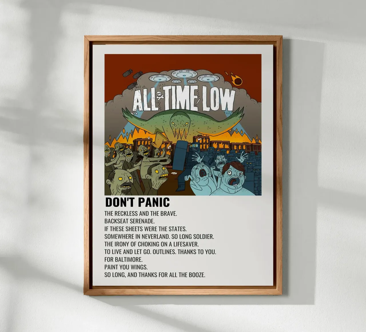 All Time Low Don't Panic alluminio dibond da Roronoa7