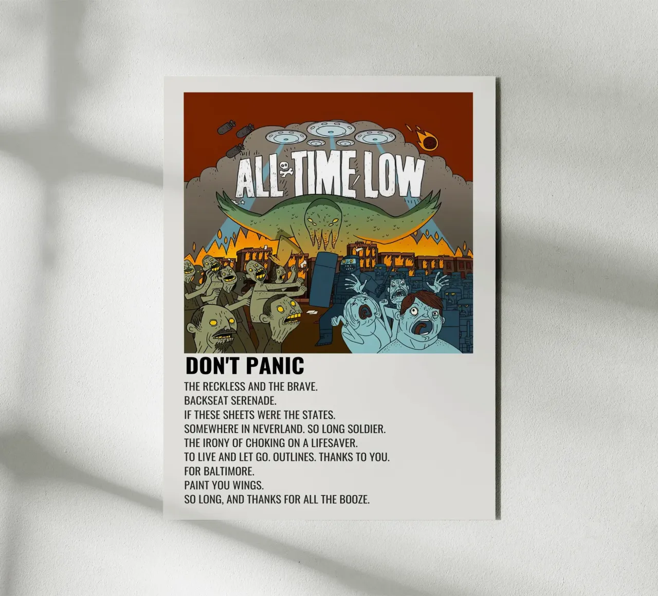 All Time Low Don't Panic alluminio dibond da Roronoa7