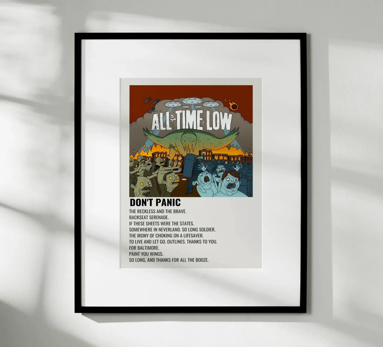 All Time Low Don't Panic poster by Roronoa7