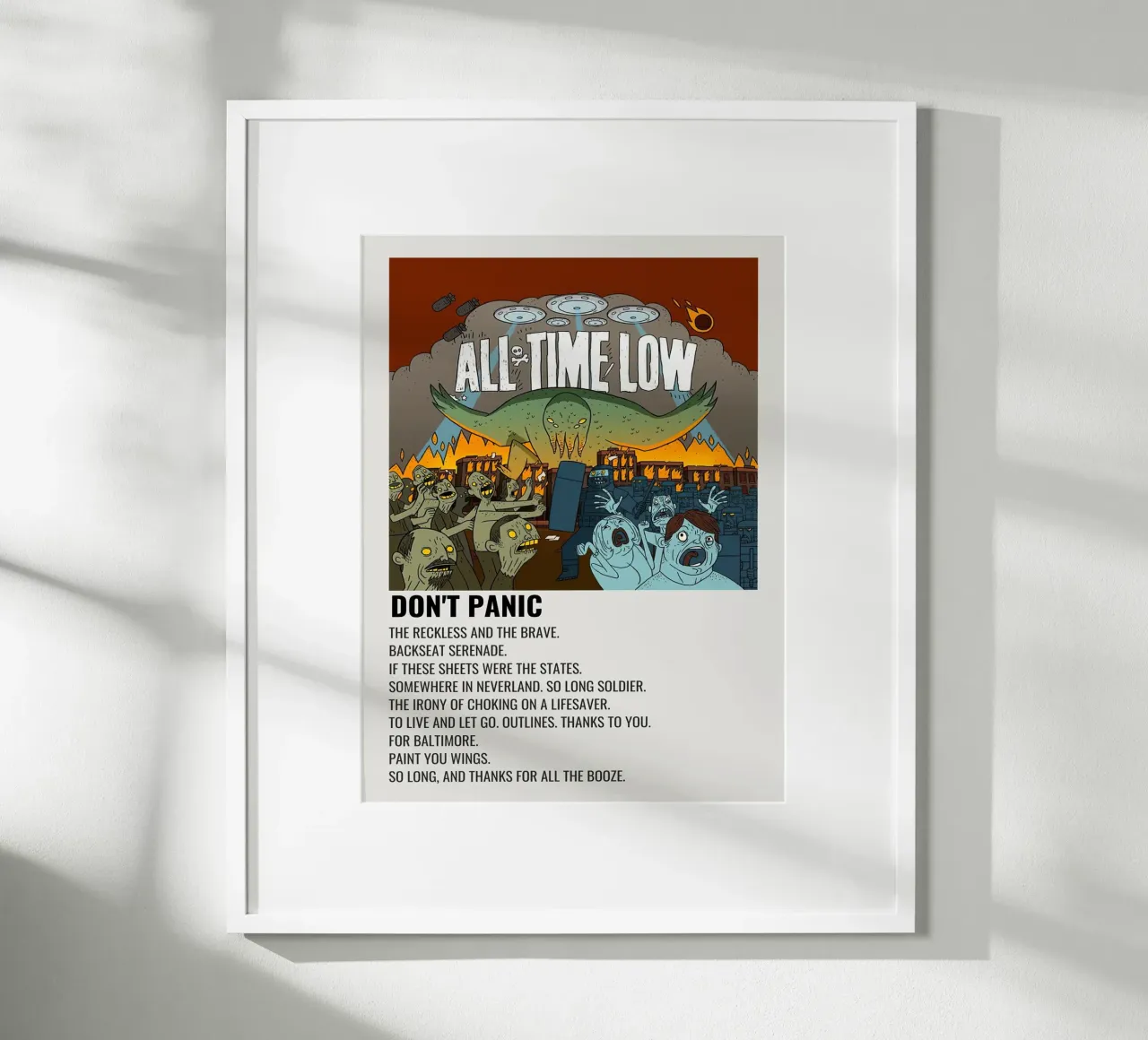 All Time Low Don't Panic poster by Roronoa7