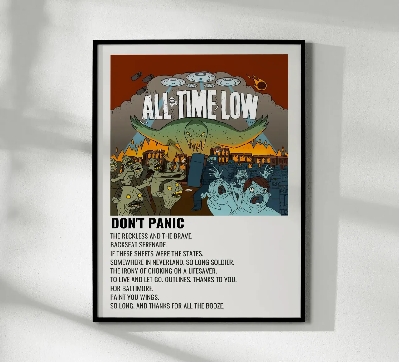 All Time Low Don't Panic poster by Roronoa7