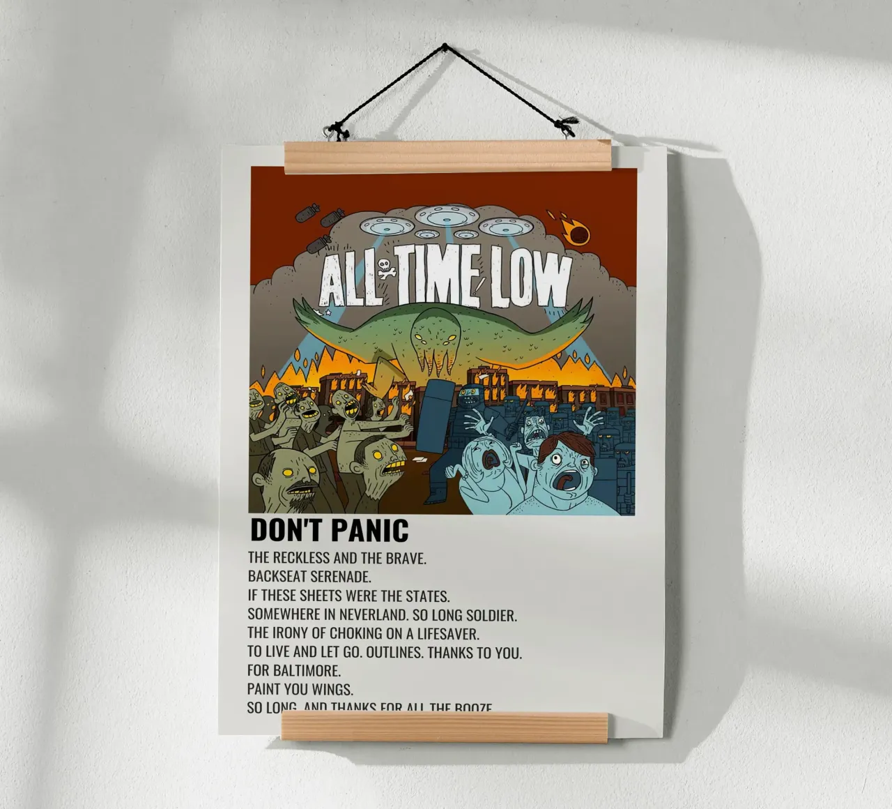 All Time Low Don't Panic poster by Roronoa7