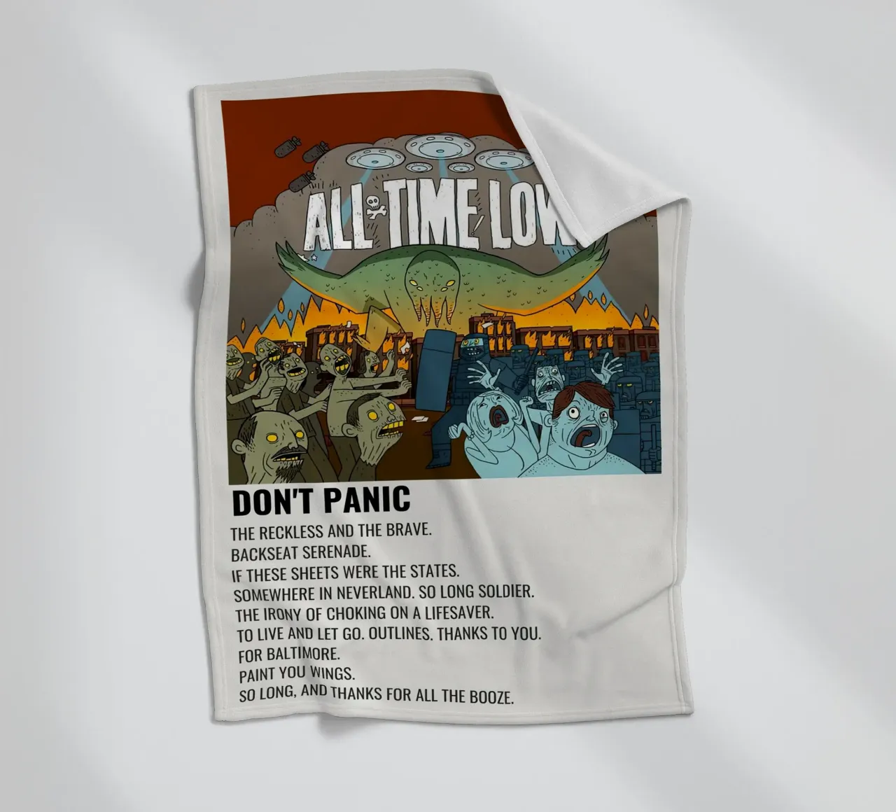 All Time Low Don't Panic coperta in pile da Roronoa7
