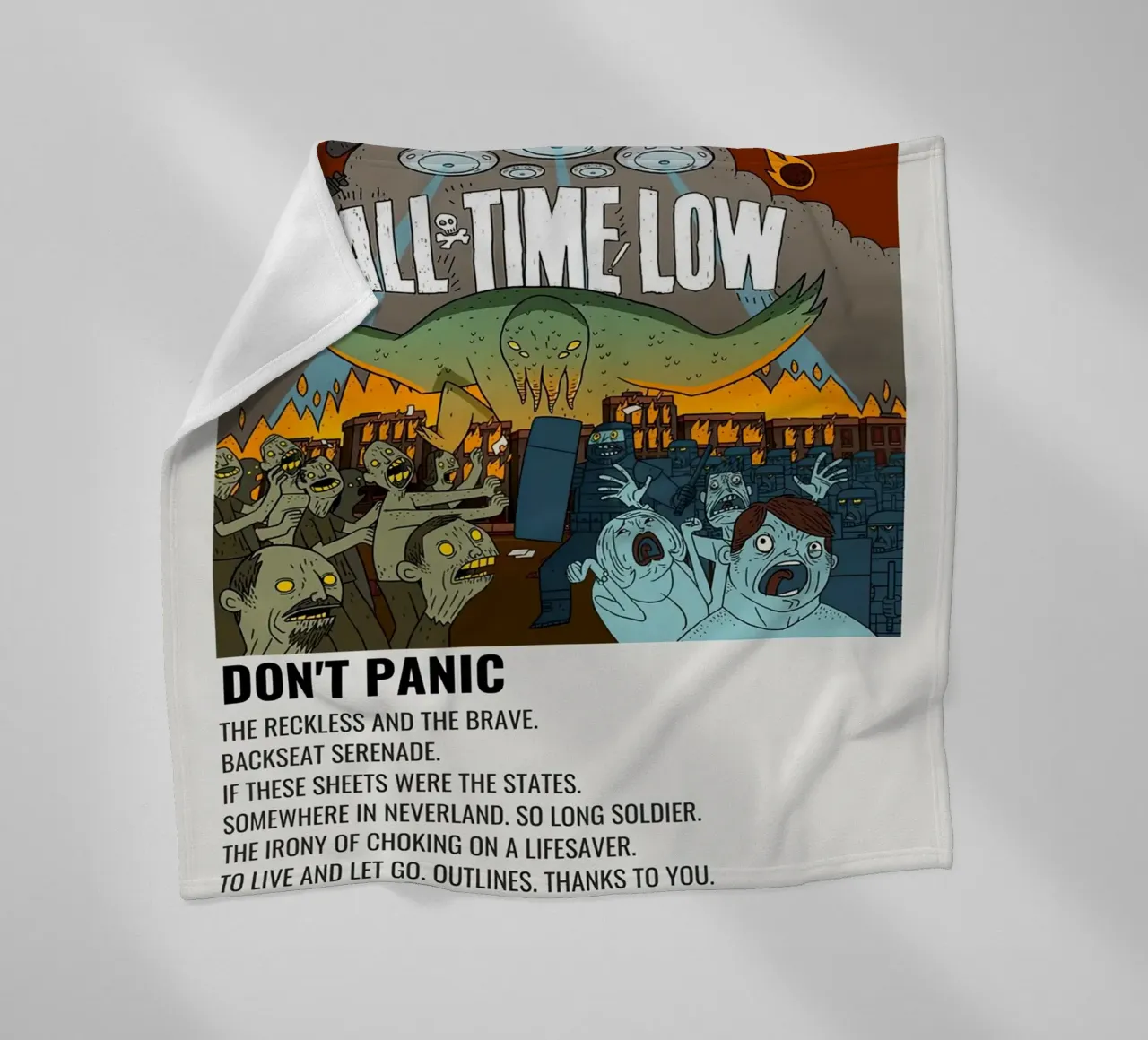 All Time Low Don't Panic coperta in pile da Roronoa7