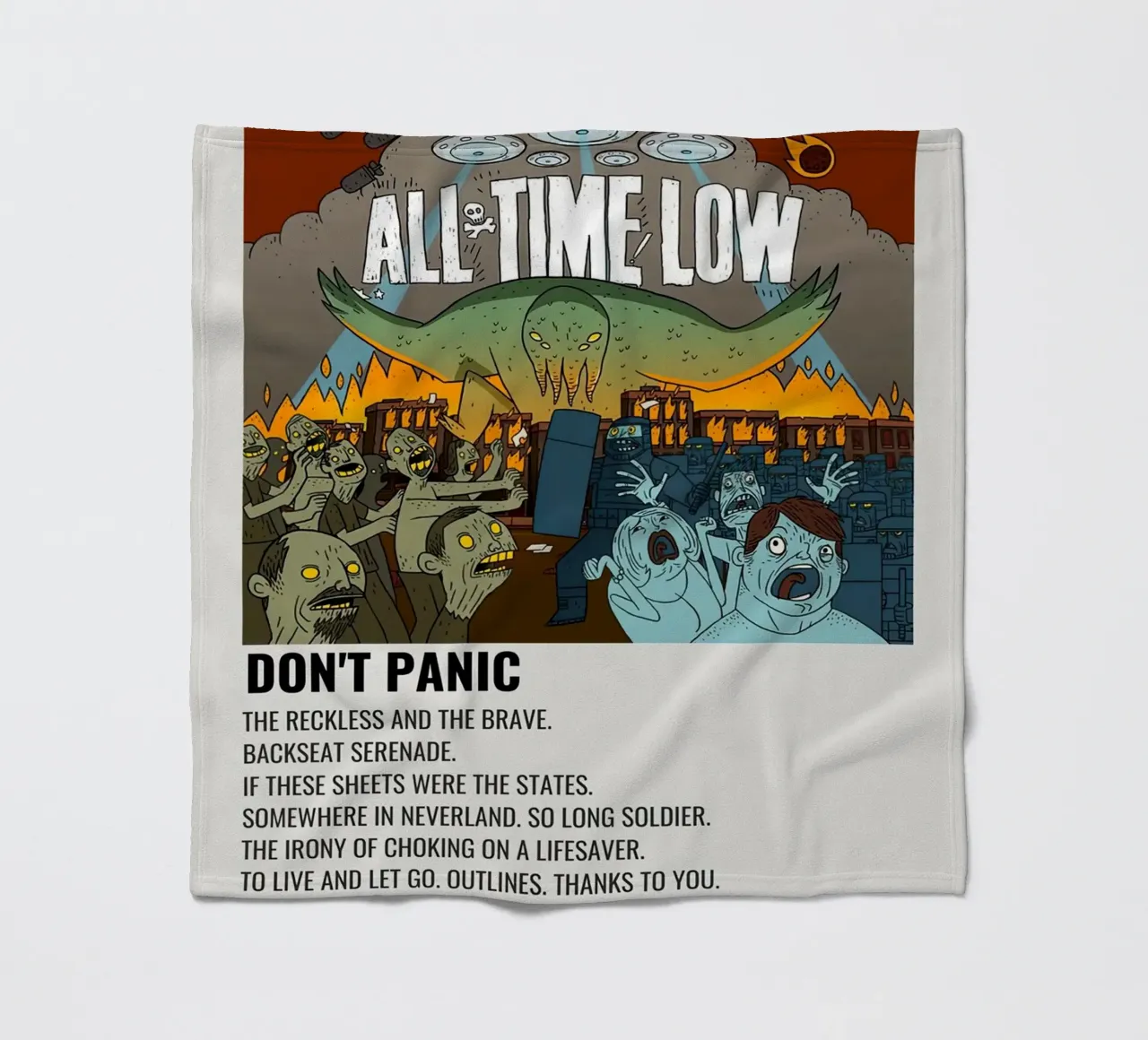 All Time Low Don't Panic coperta in pile da Roronoa7