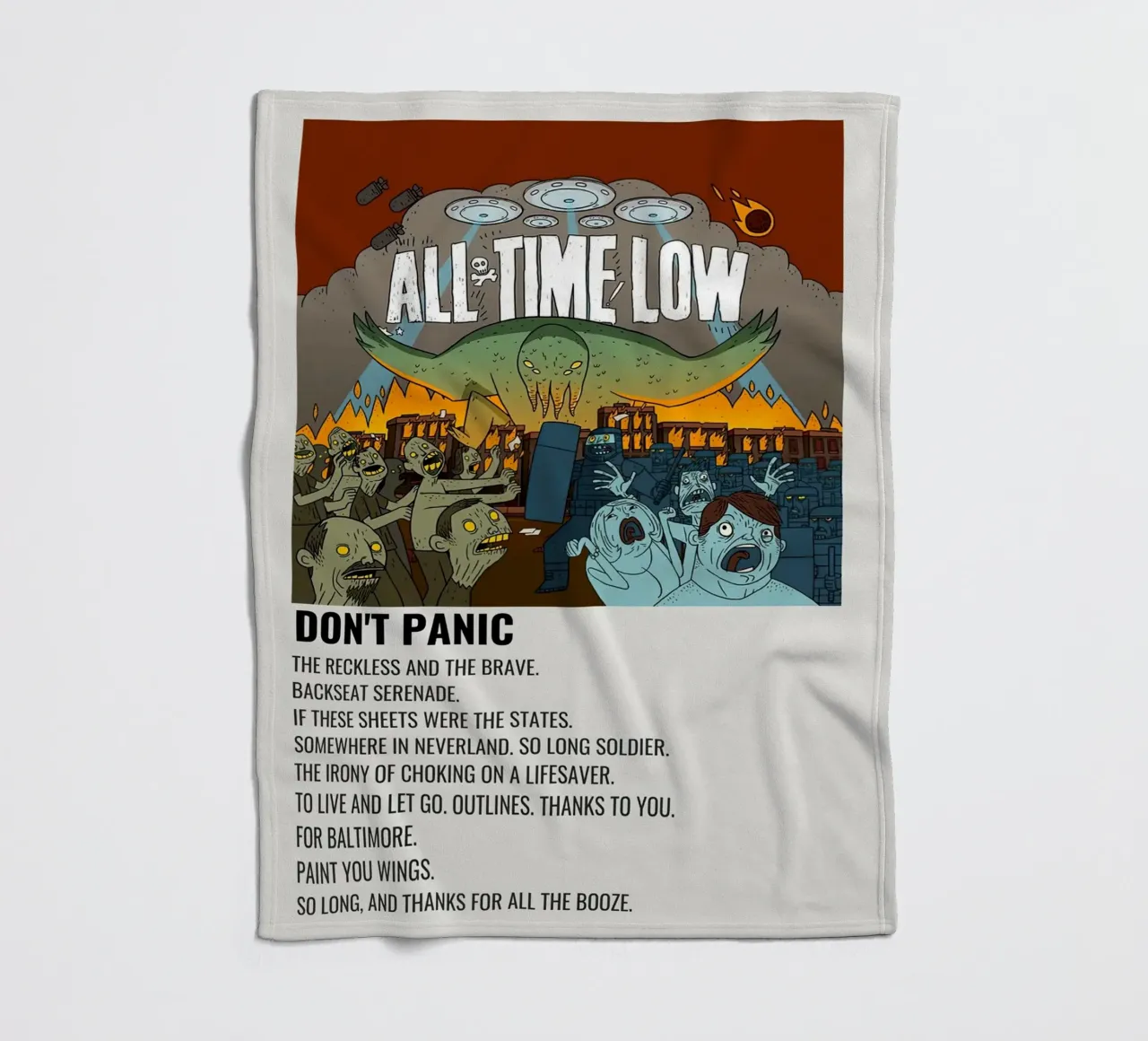 All Time Low Don't Panic coperta in pile da Roronoa7