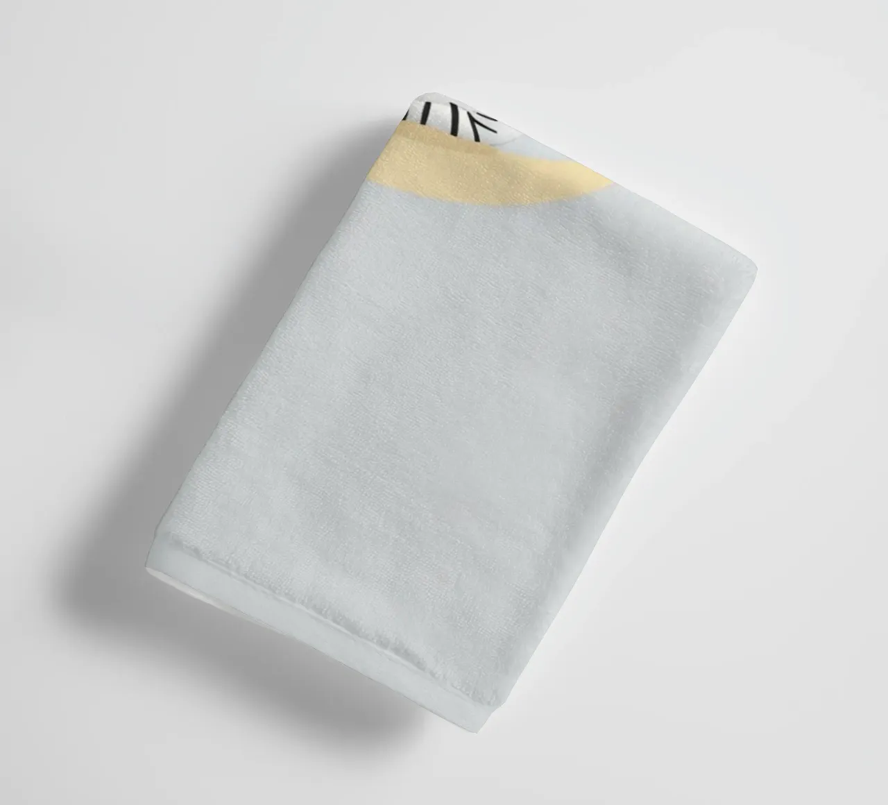Carino il cartone animato Zebra che dorme sulla mezzaluna asciugamano da bagno da DesignDoodle