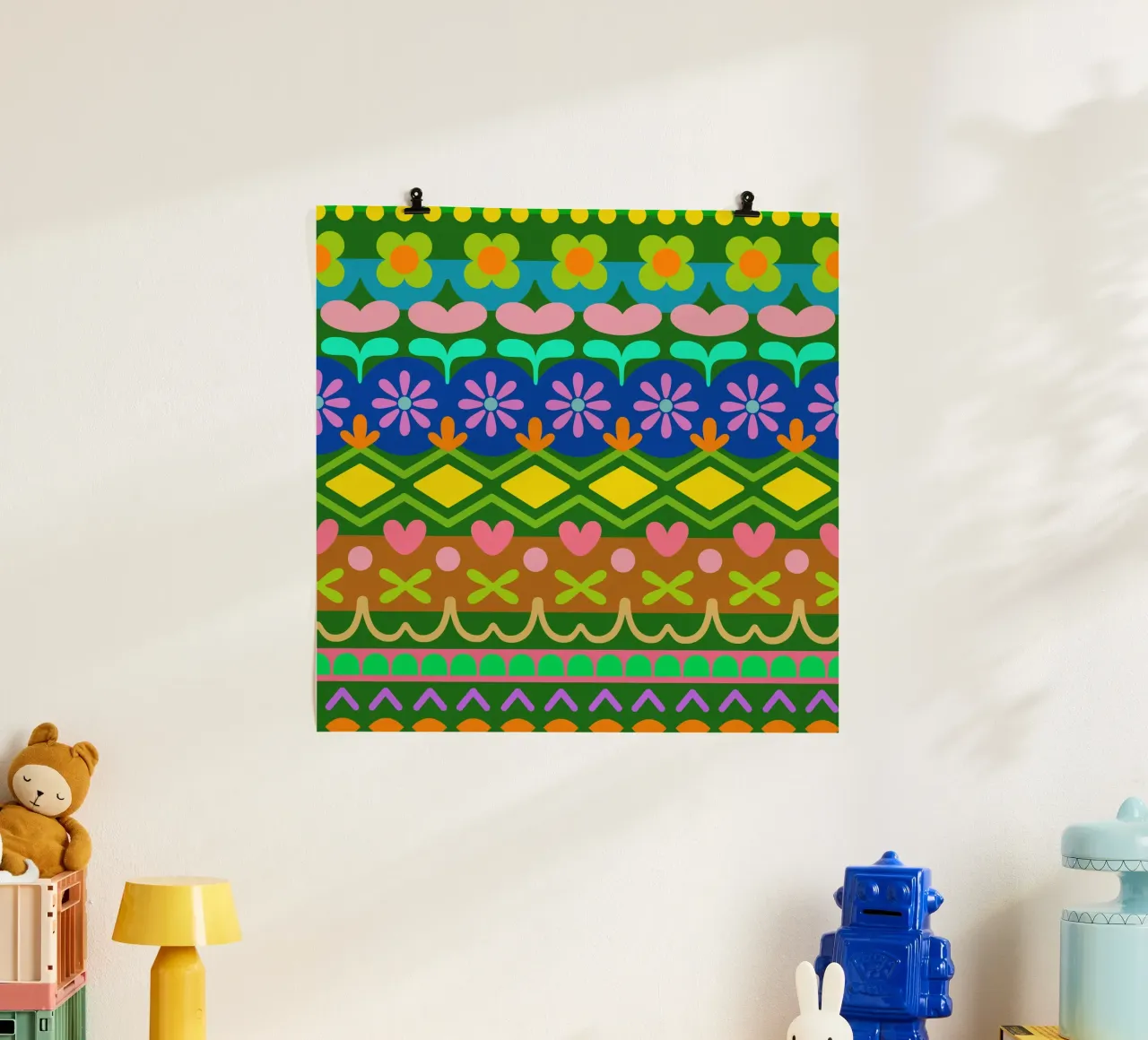 pulli poster con telaio in legno da fummelhummel