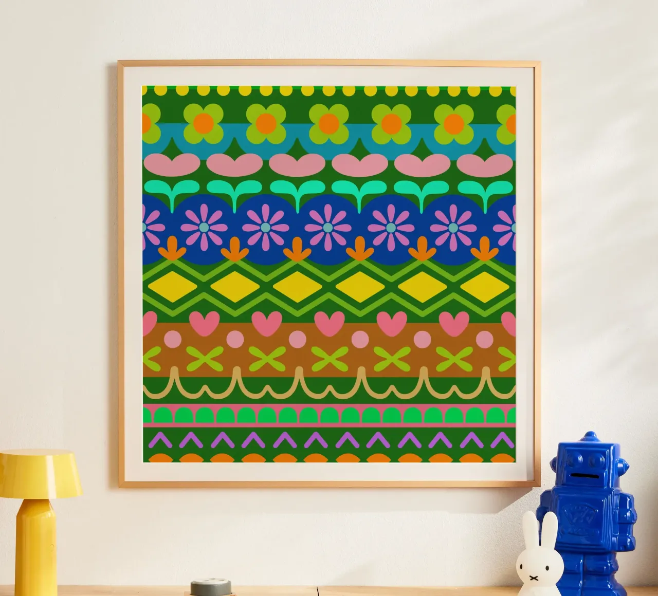 pulli poster con telaio in legno da fummelhummel