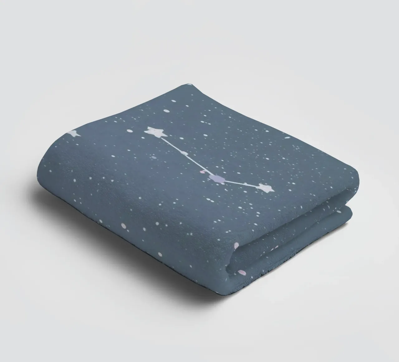 Costellazione su sfondo grigio-blu - Arte per la cameretta asciugamano da bagno da DesignDoodle