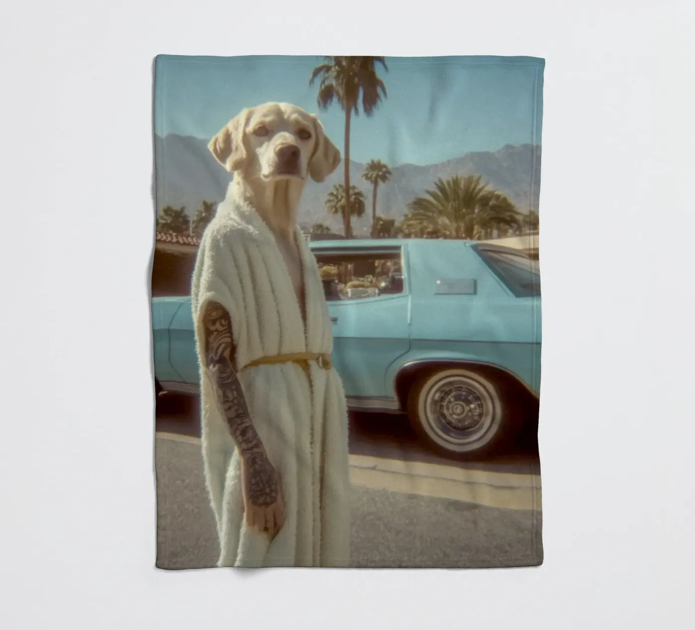 Jude fleecedeken van Affiches Chien Originales – Dogland