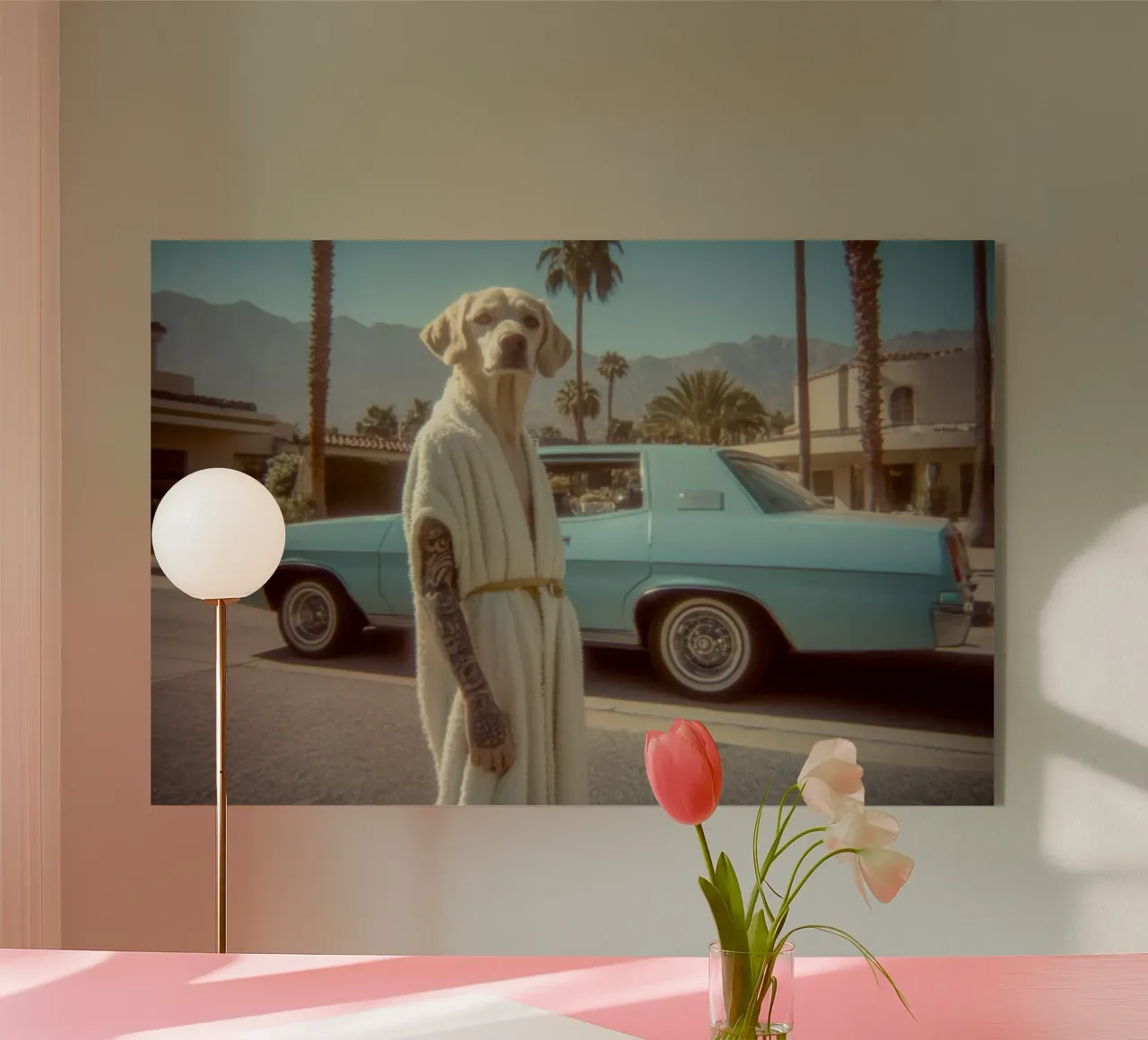 Jude acrylic glass by Affiches Chien Originales – Dogland