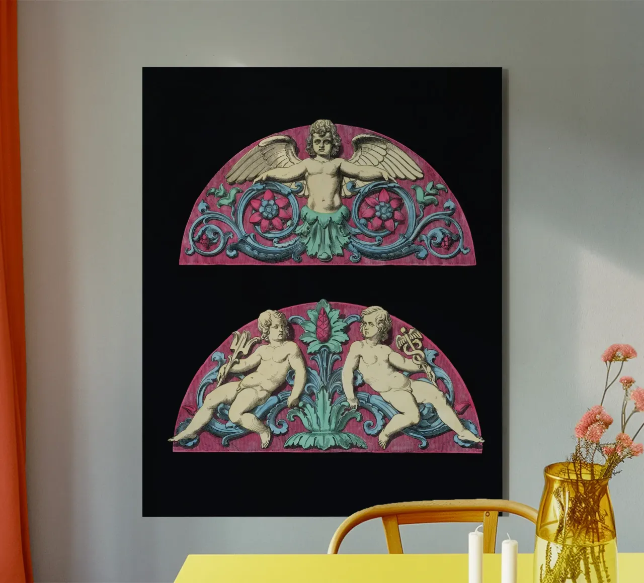 A lithograph of an architecture alluminio dibond da vintageshop