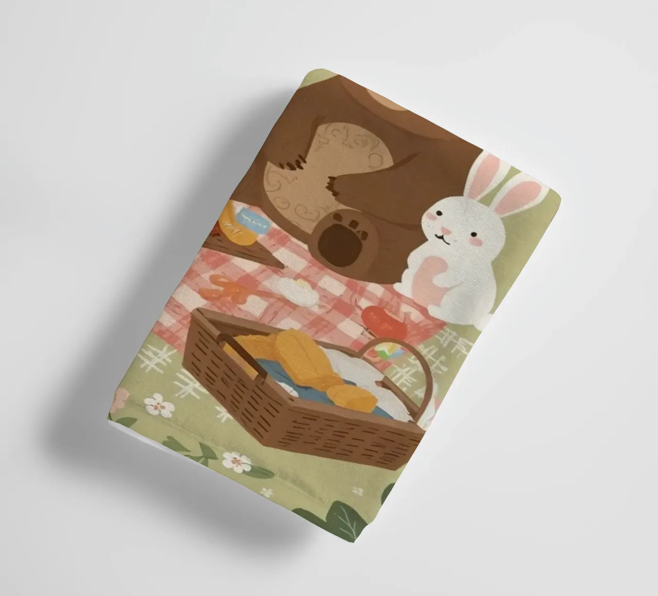 Volpe, orso e coniglio, simpatici e divertenti, fanno un picnic nella foresta asciugamano da bagno da DesignDoodle
