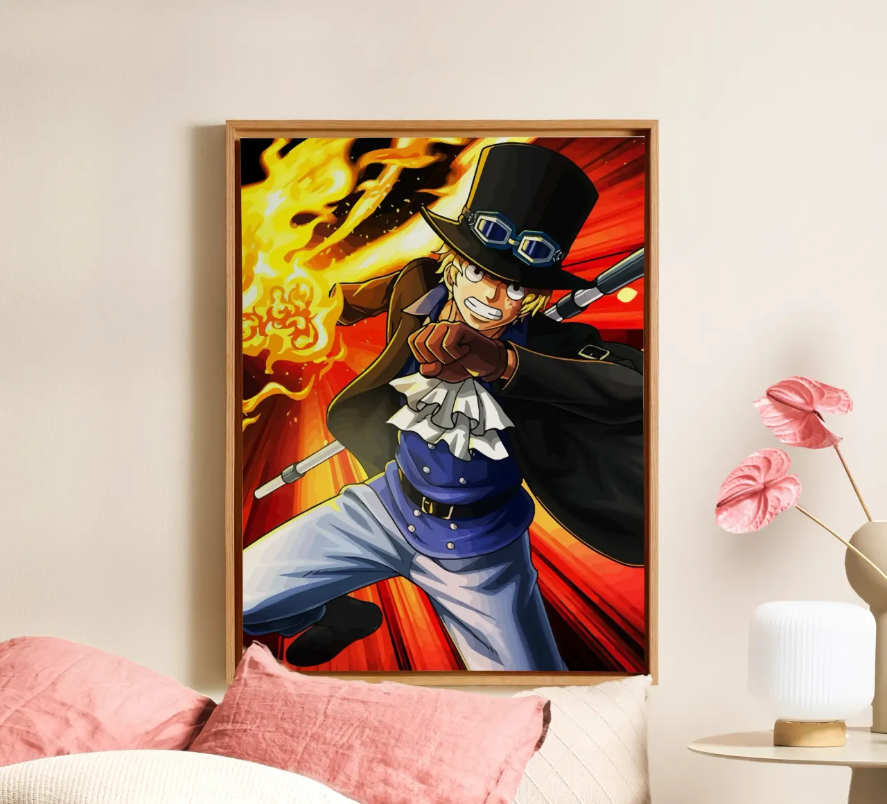 Sabo One Piece tela con Cornice a cassetta da Dumery Art