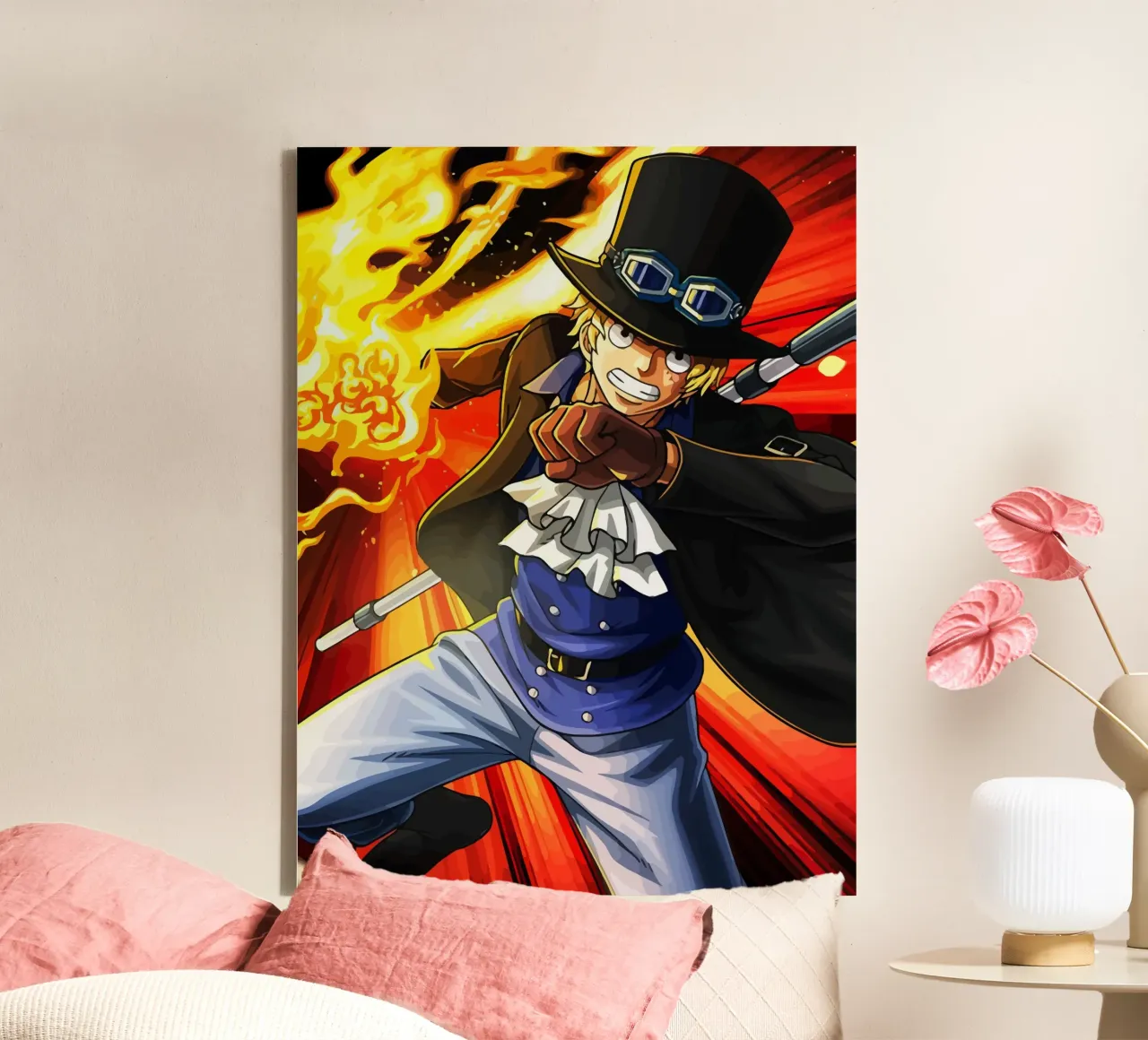 Sabo One Piece tela con Cornice a cassetta da Dumery Art