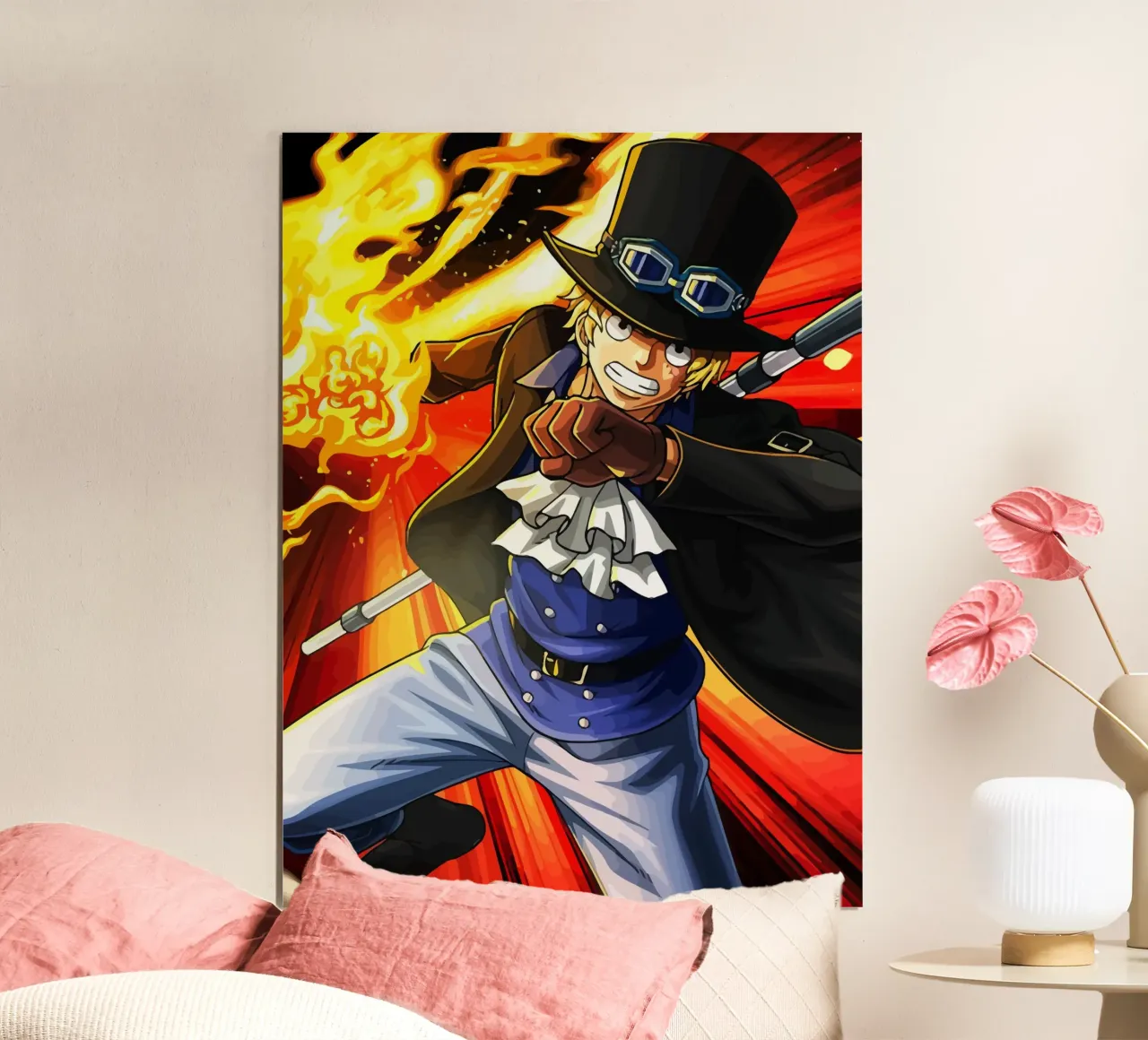 Sabo One Piece poster con telaio in plastica da Dumery Art