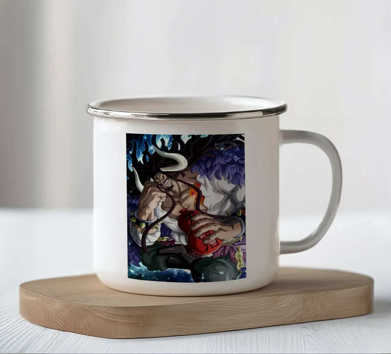 Kaido Drunk tazza in smalto da Dumery Art