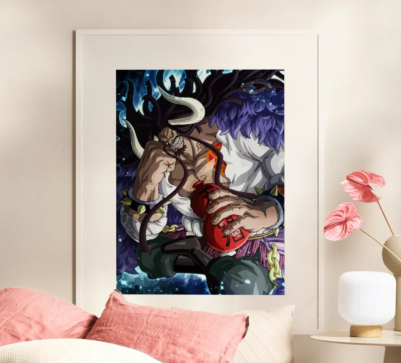Kaido Drunk poster con telaio in plastica da Dumery Art