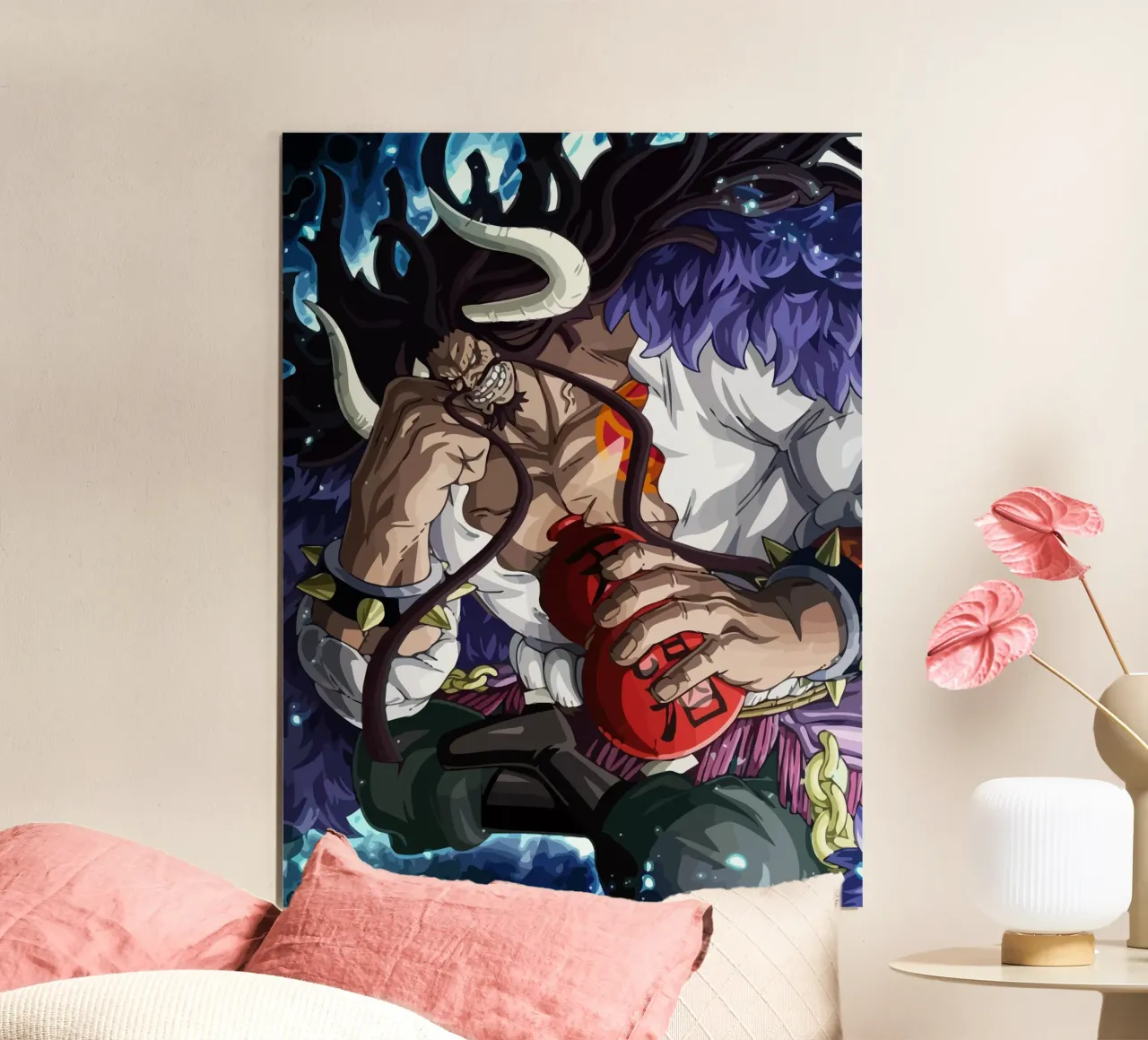 Kaido Drunk poster con telaio in plastica da Dumery Art
