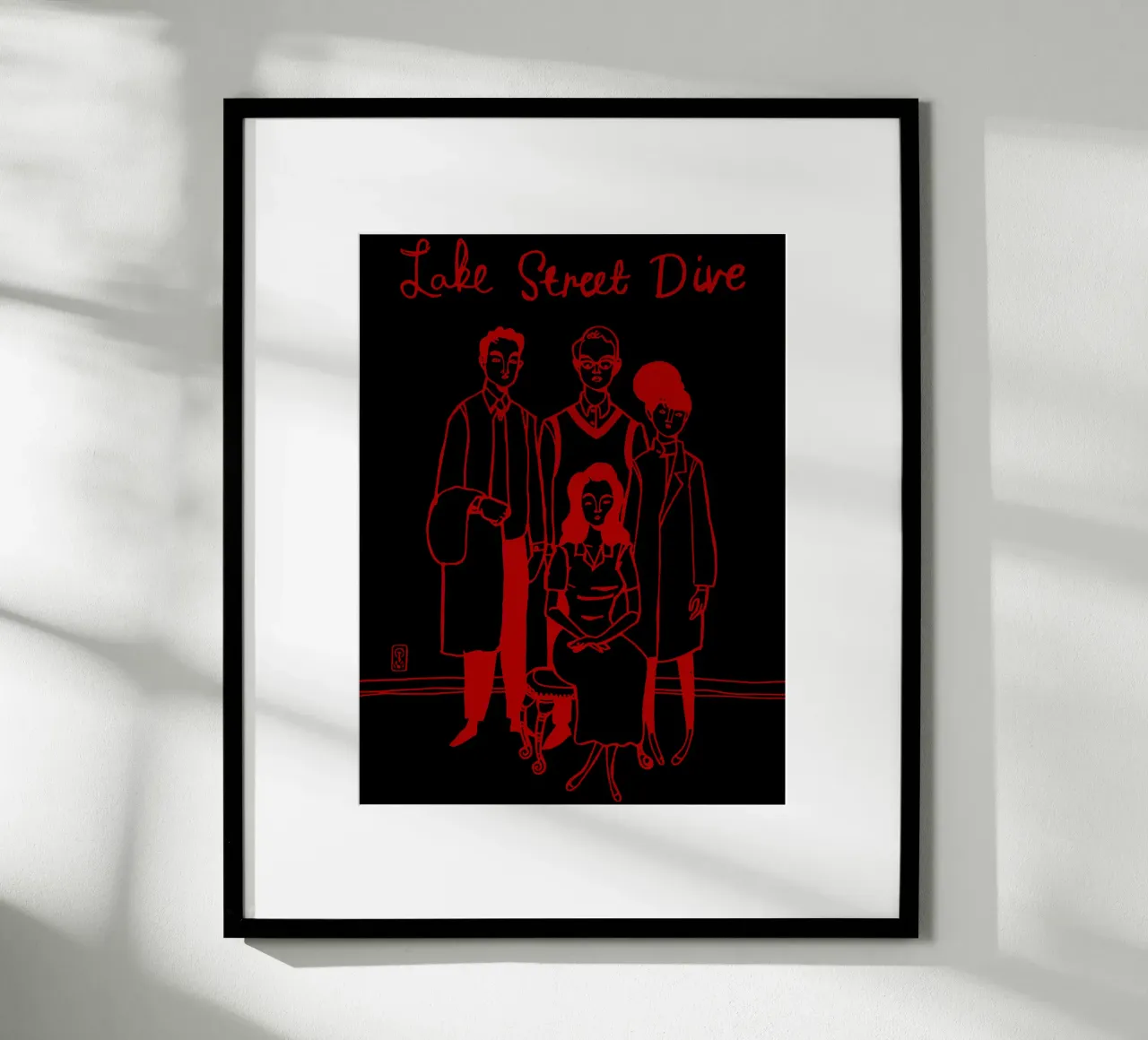 Maglietta essenziale Lake Street Dive 2020 poster con telaio in plastica da anti___heroo