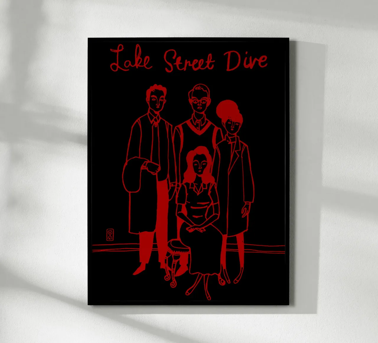 Maglietta essenziale Lake Street Dive 2020 poster con telaio in plastica da anti___heroo