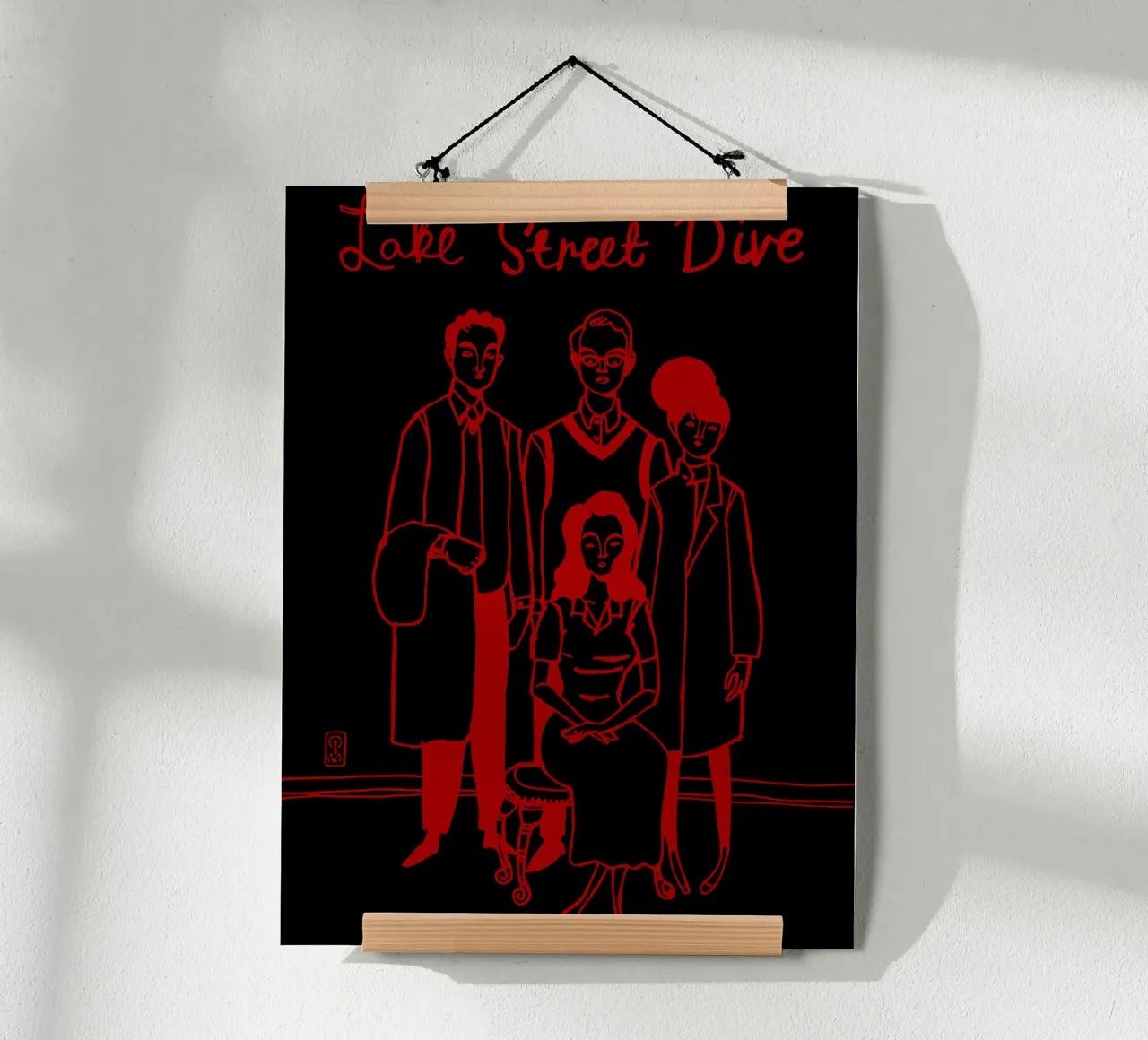 Maglietta essenziale Lake Street Dive 2020 poster con telaio in plastica da anti___heroo