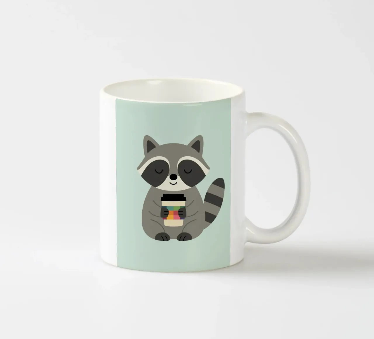 L'ora del caffè del procione tazza in ceramica da Andy Westface