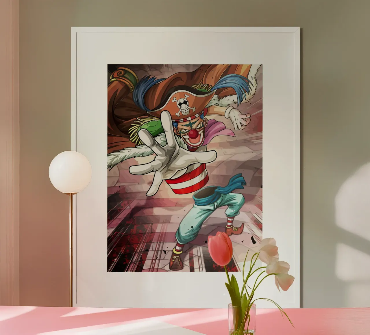 Buggy One Piece poster con telaio in plastica da Dumery Art
