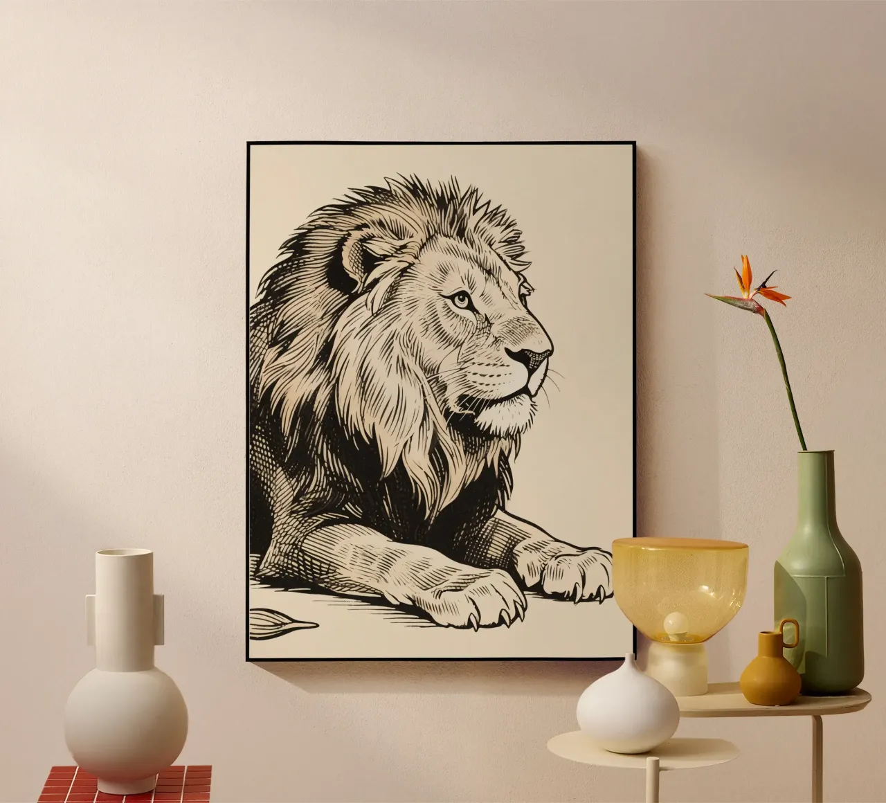 Lion plexiglass da knowledge