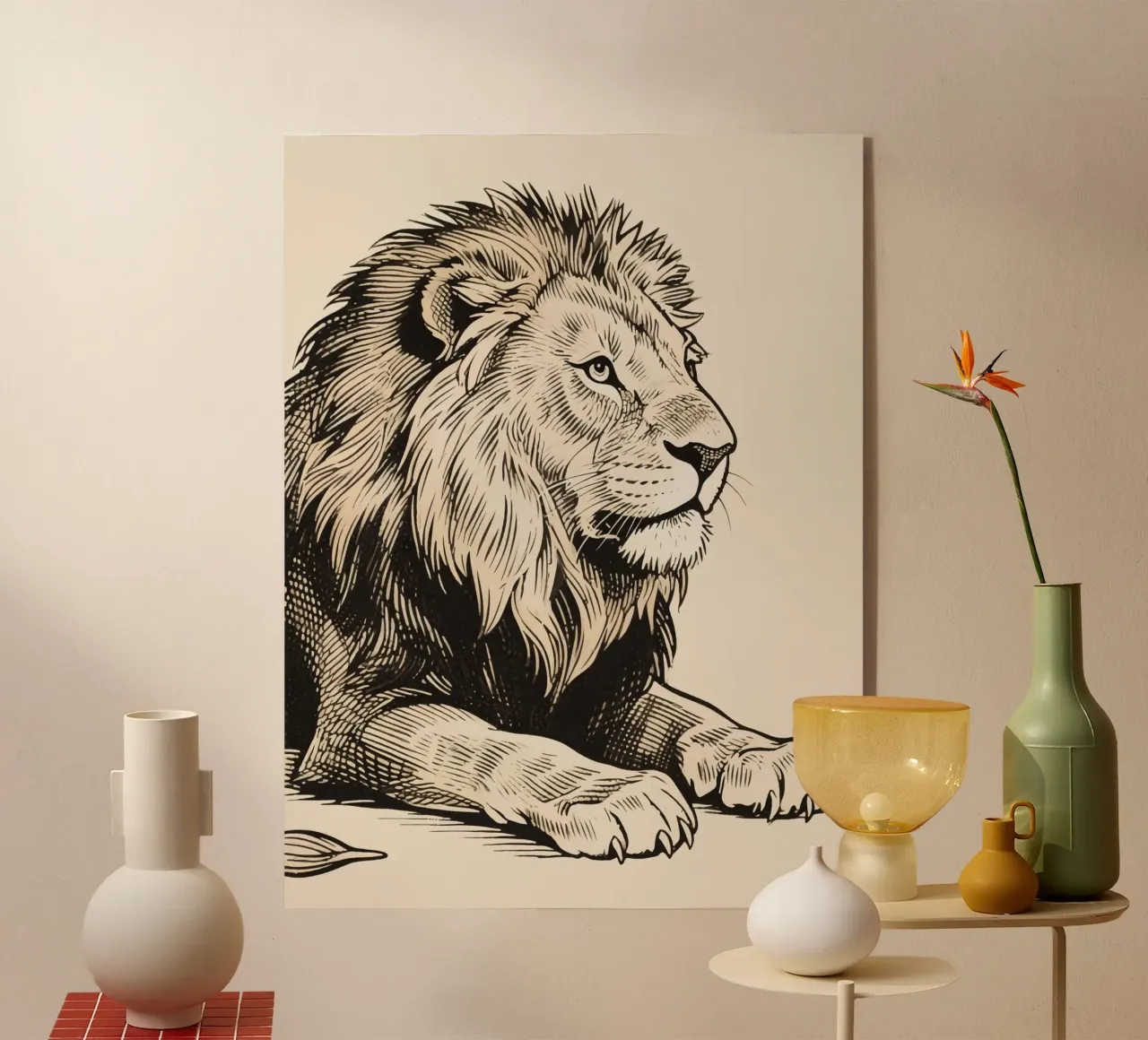 Lion plexiglass da knowledge