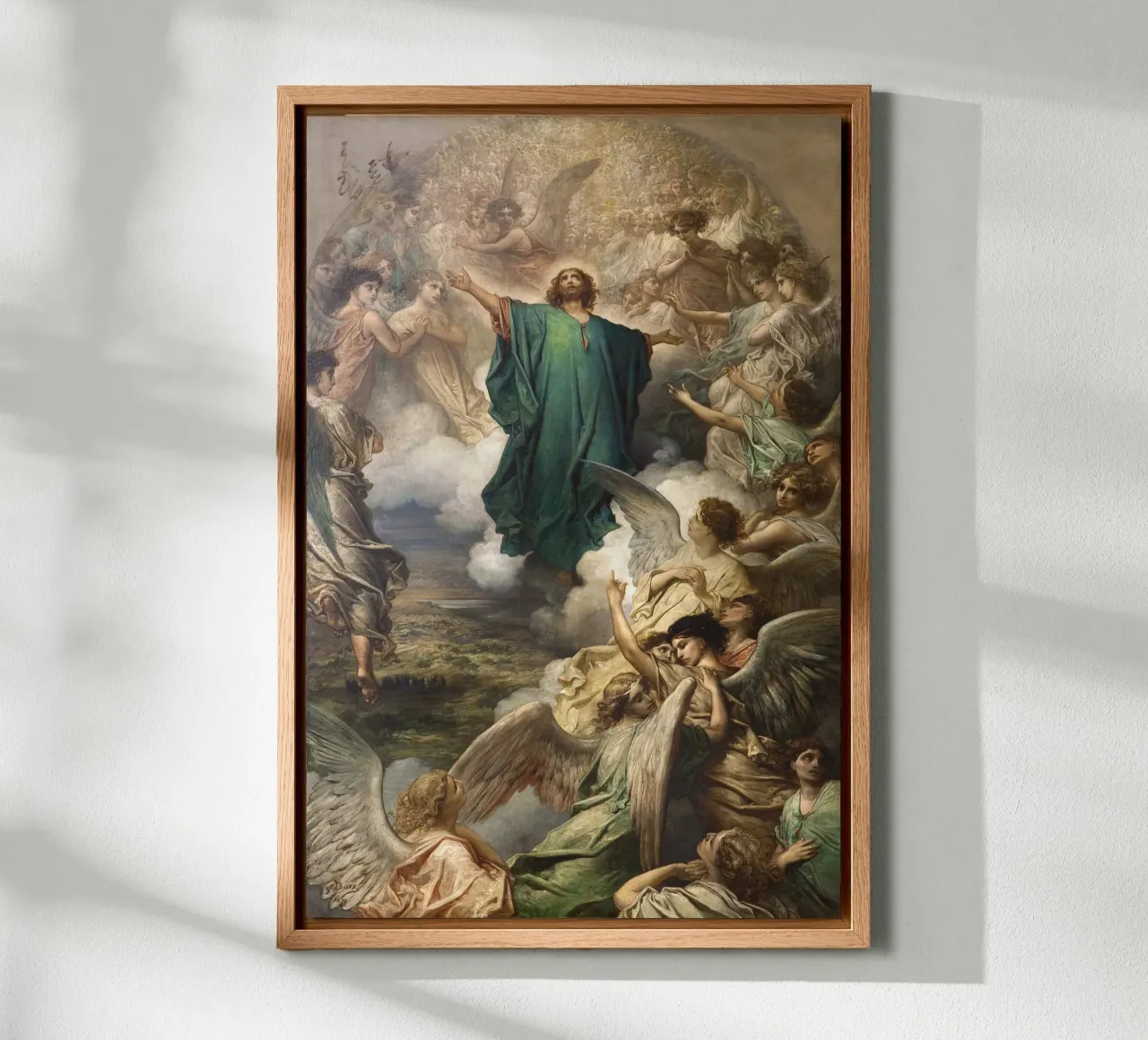 L’Ascension 1879 - Gustave Doré tela con Cornice a cassetta da apoloprints