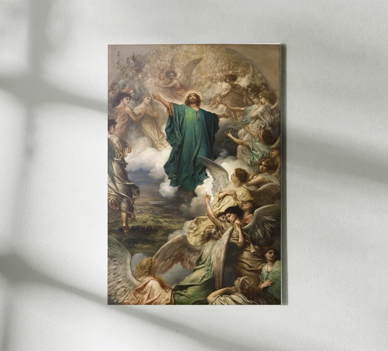 L’Ascension 1879 - Gustave Doré tela con Cornice a cassetta da apoloprints