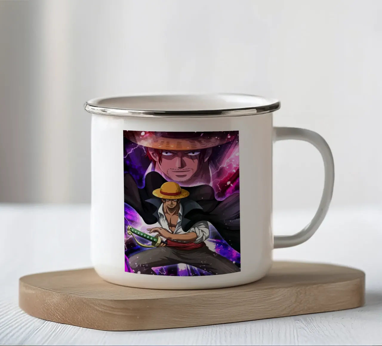 Akagami Shanks tazza in smalto da Dumery Art