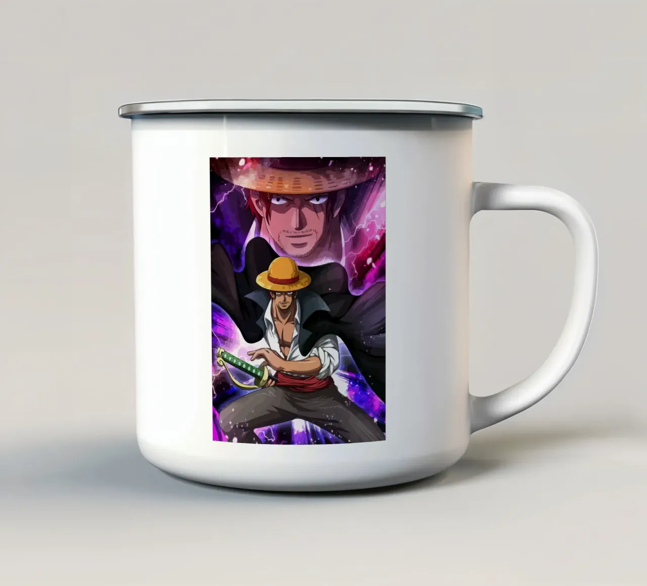 Akagami Shanks tazza in smalto da Dumery Art
