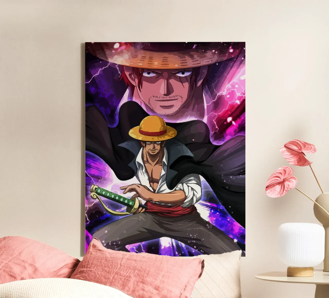Akagami Shanks tela con Cornice a cassetta da Dumery Art
