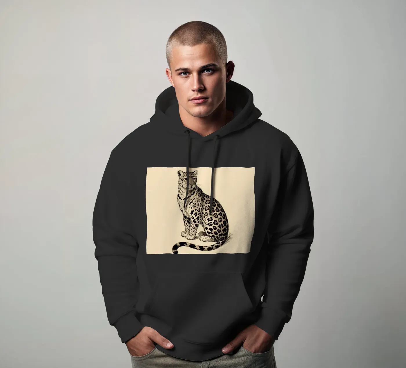 Leopard sweat à capuche de knowledge